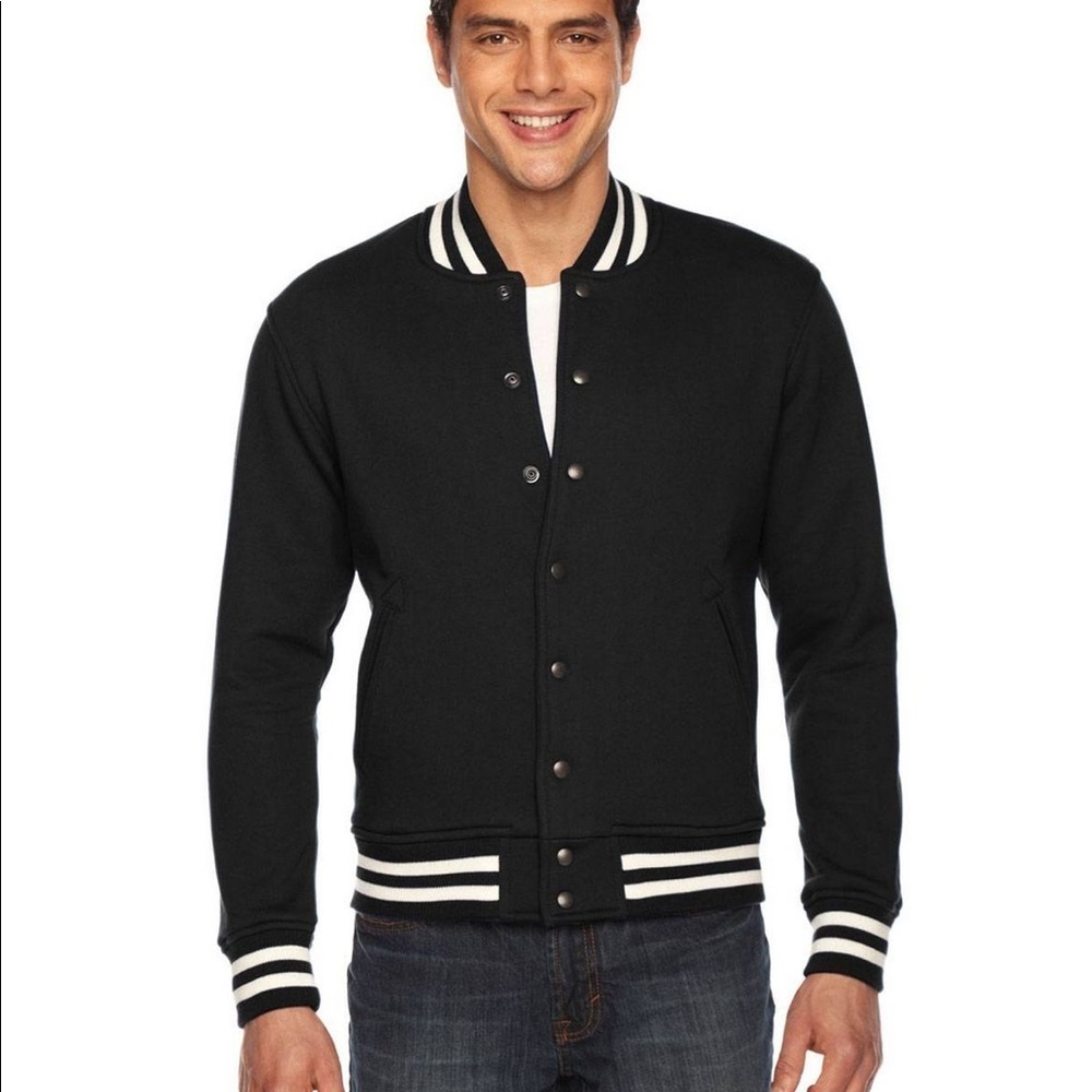 American Apparel Bomber Varsity Sweatshirt jacket